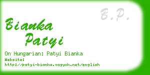 bianka patyi business card